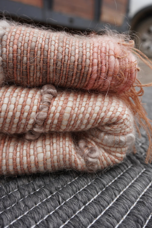Hand Spun Mohair Throw