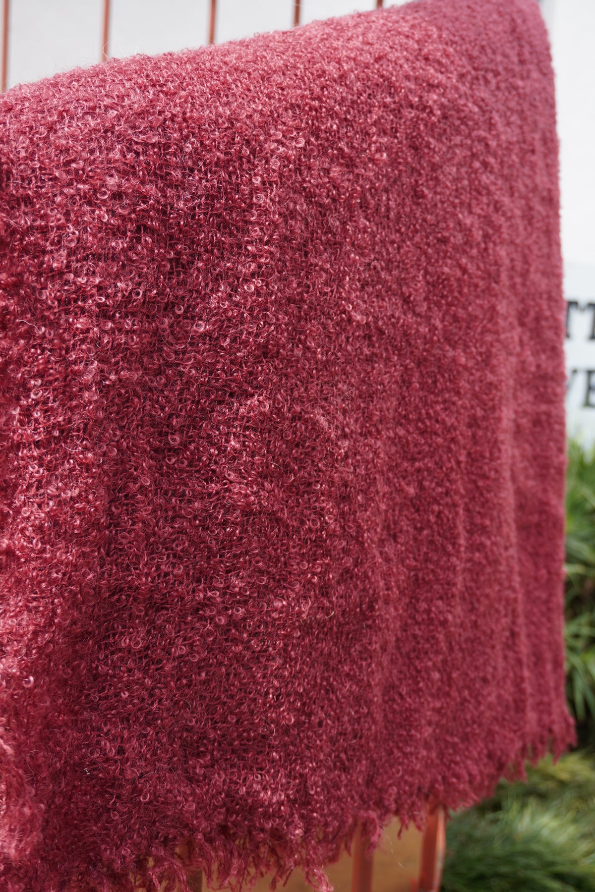 Protea Boucle Mohair Throw