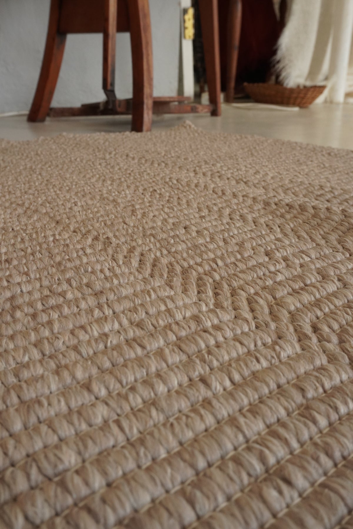 Ficus Polypropylene Rug In Beige