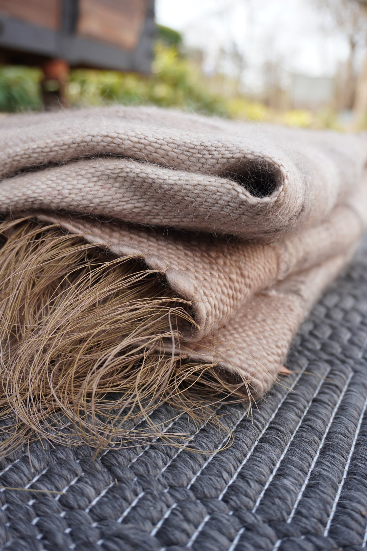 Hand spun Mohair Throw