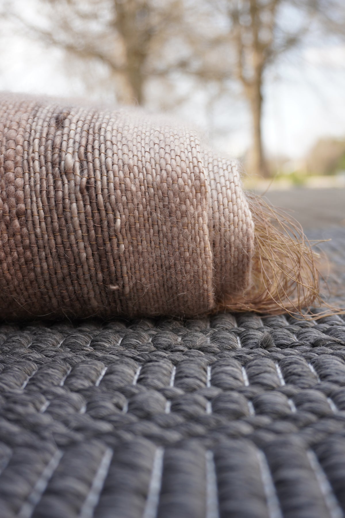 Hand spun Mohair Throw