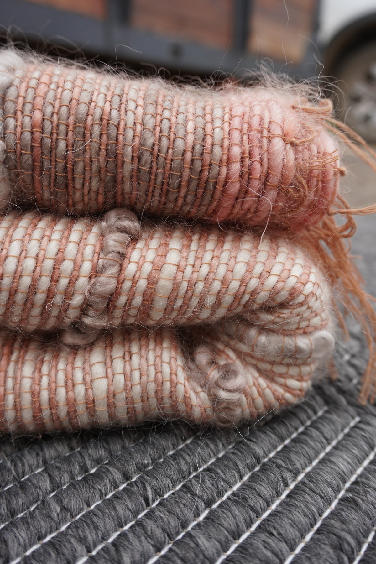 Hand Spun Mohair Throw