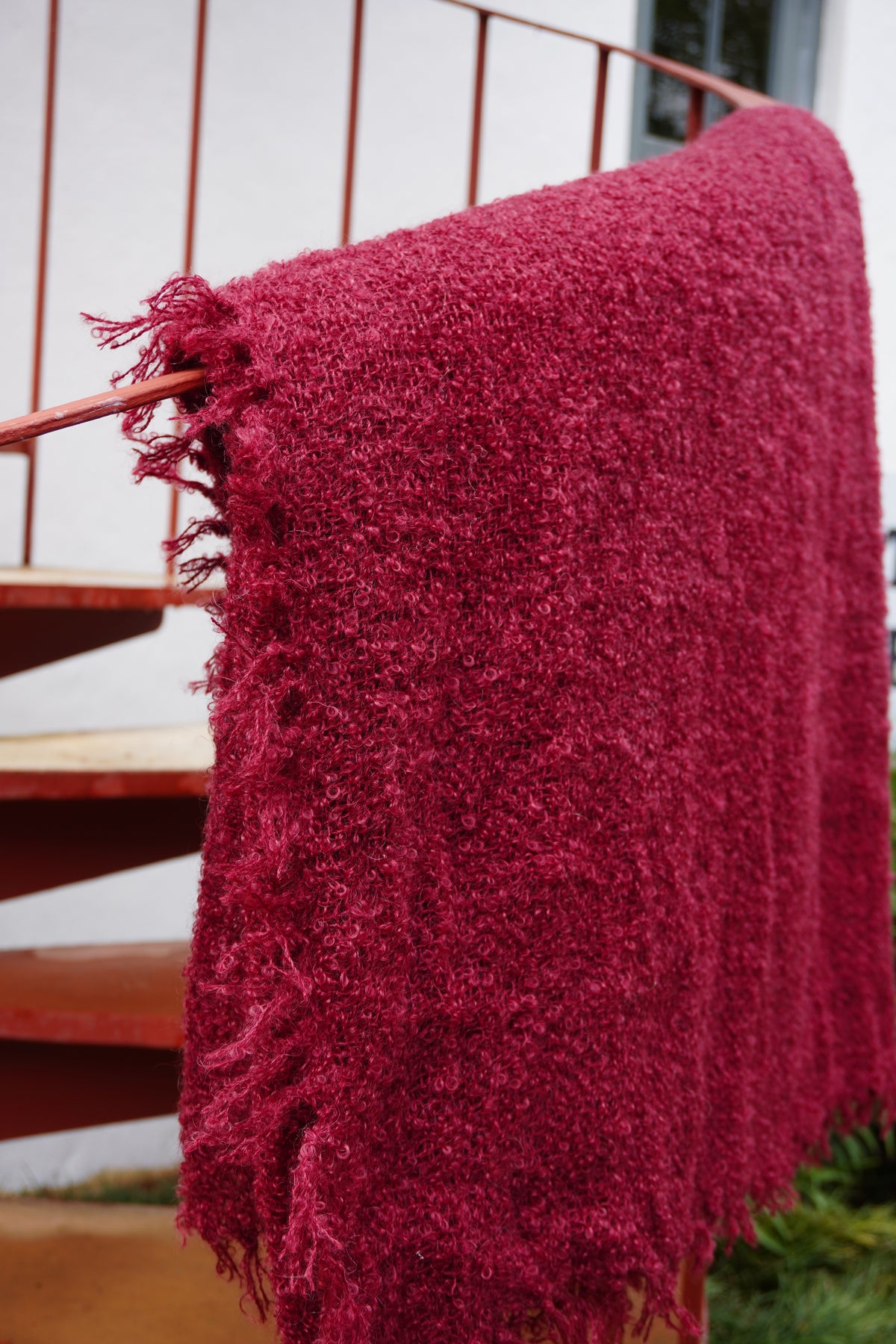 Protea Boucle Mohair Throw