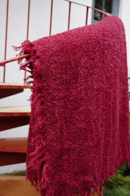 Protea Boucle Mohair Throw