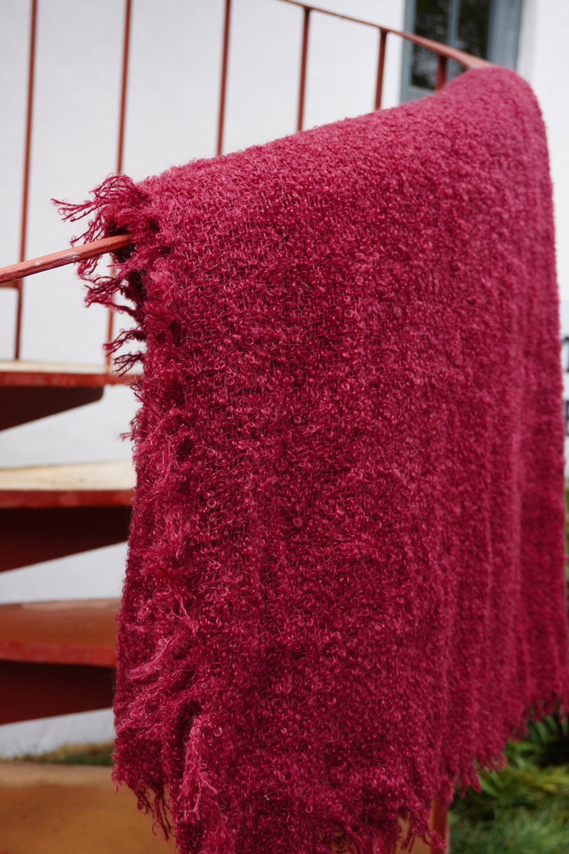 Protea Boucle Mohair Throw
