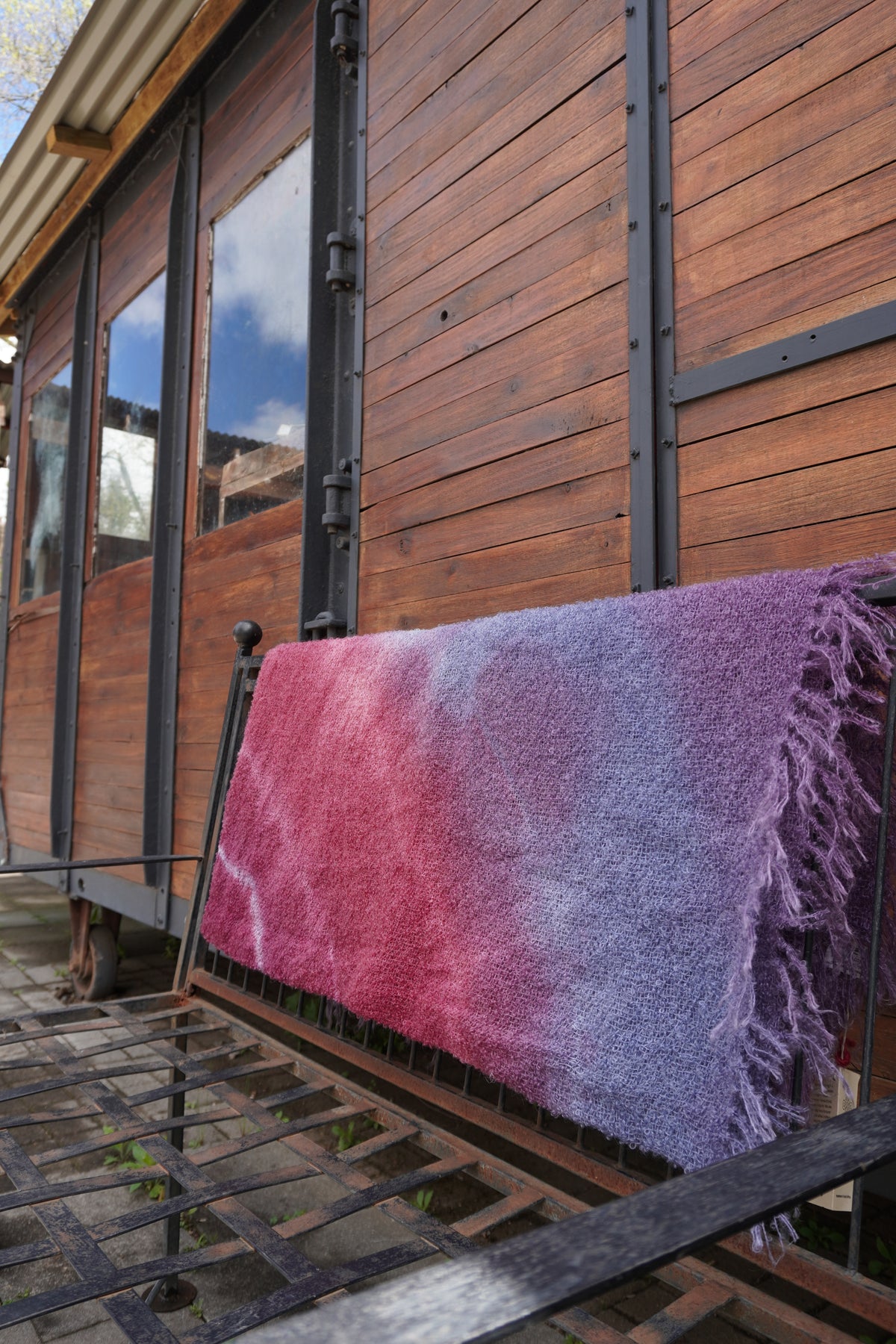 Protea Boucle Mohair Throw