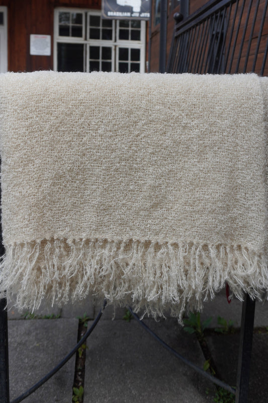Protea Mohair Throw In Natural