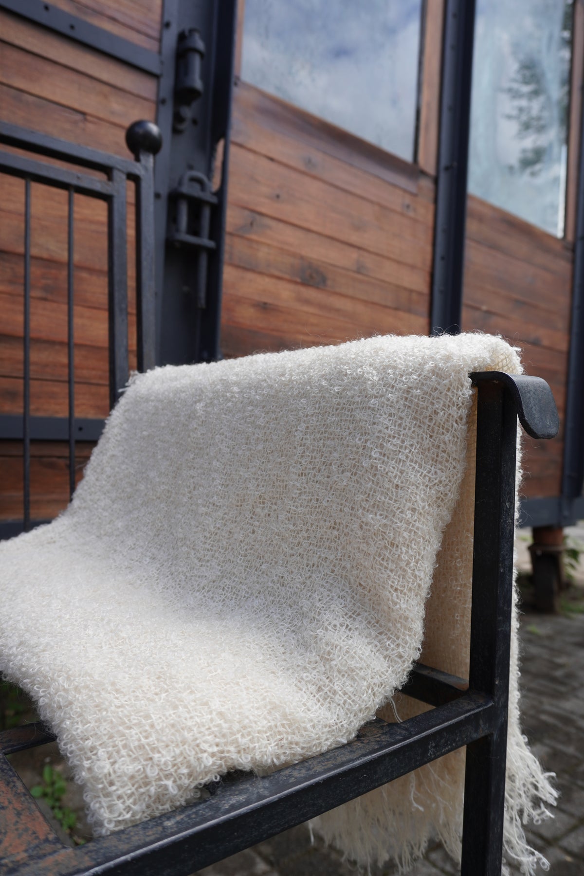 Protea Mohair Throw In Natural