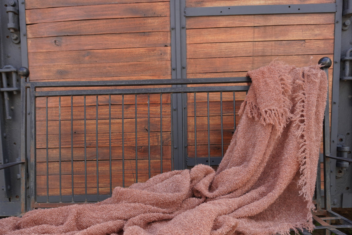 Protea Boucle Mohair Throw