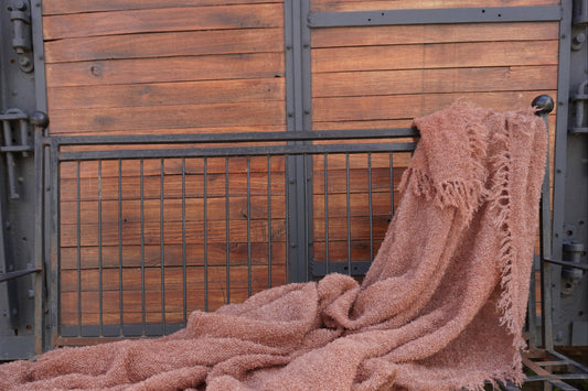 Protea Boucle Mohair Throw