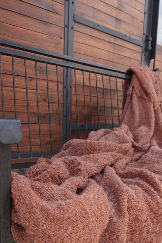 Protea Boucle Mohair Throw
