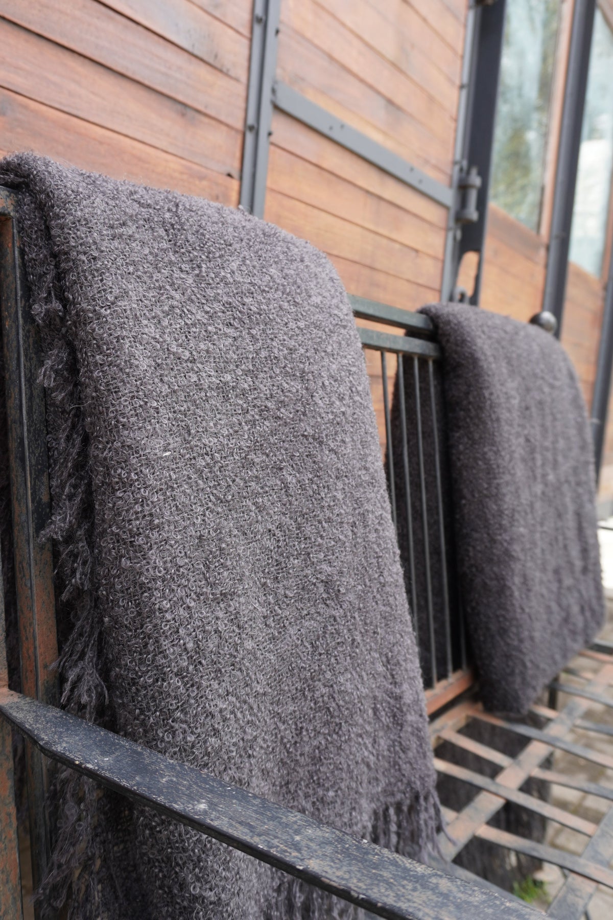 Protea Boucle Mohair Throw