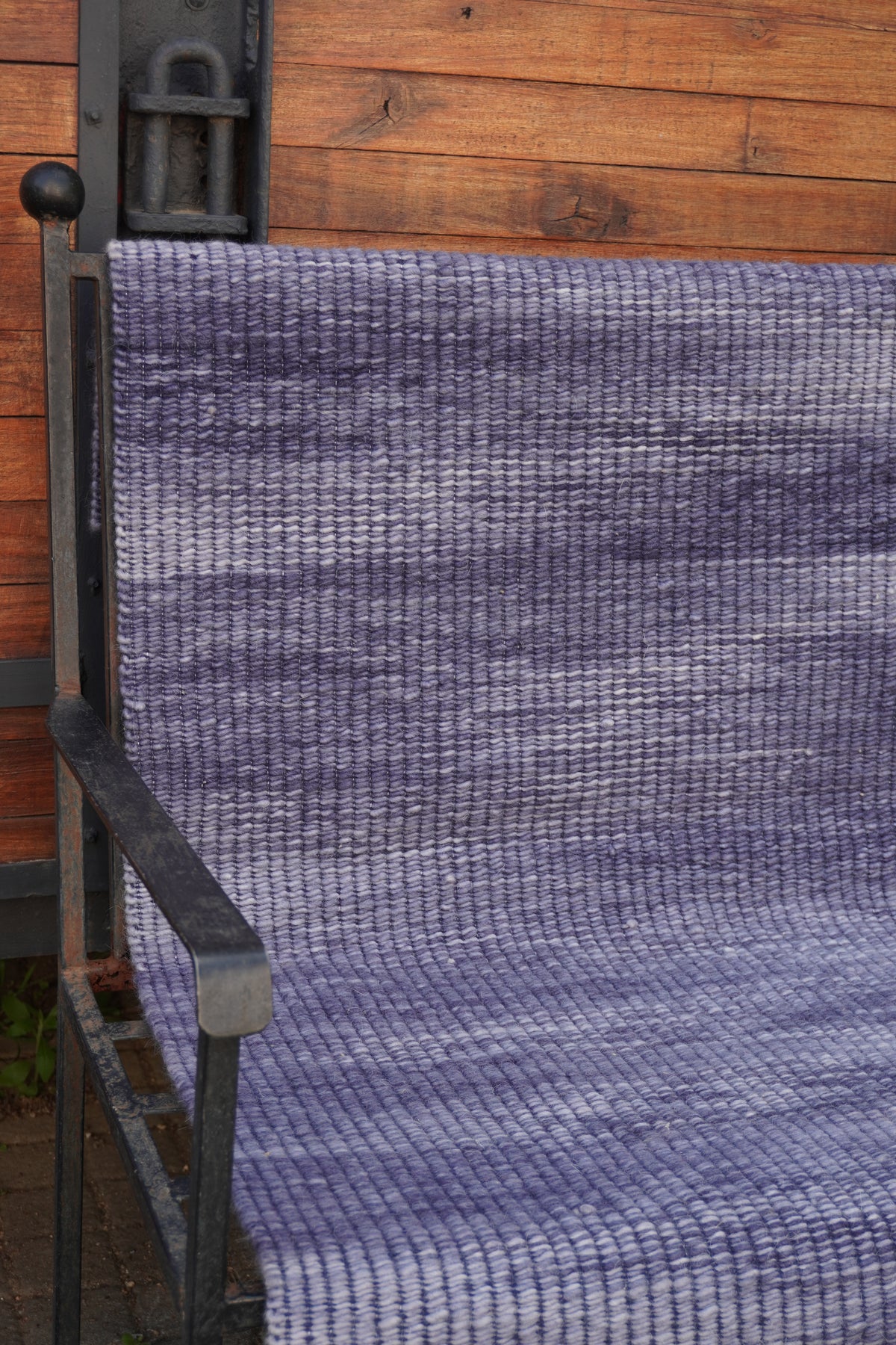 Makalani Karakul Wool Rug — Navy Blue